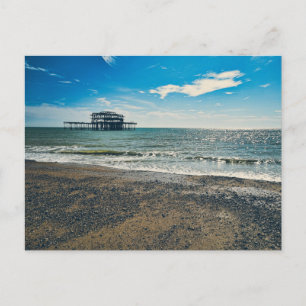 Brighton West Pier Postcard - Küstenfotografie Feiertagspostkarte