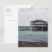 Brighton West Pier Postkarte (Vorne/Hinten)