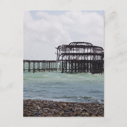 Brighton West Pier Postkarte (Vorderseite)