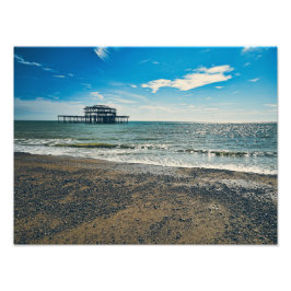 Brighton West Pier Wall Art - 4:3 Küstenmeere Fotodruck