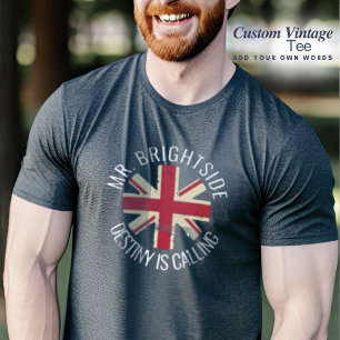 Brightside Custom British Flag T - Shirt