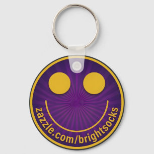 Brightsocks Purpleface Logo Schlüsselanhänger