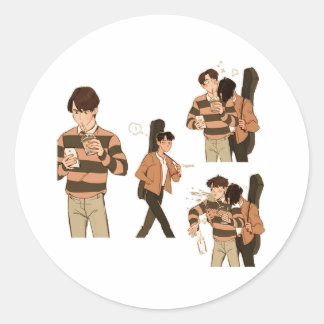 Brightwin Runder Aufkleber