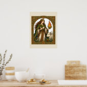 Brigid der Flamme Poster (Küche)