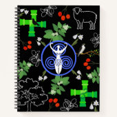 Brigid Goddess - Black Journal Notizblock (Vorderseite)