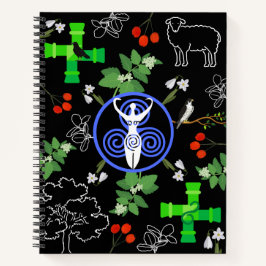 Brigid Goddess - Black Journal Notizblock