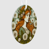 Brigid Goddess Dandelion Ornament (Vorderseite)