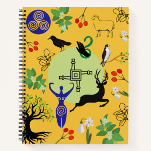 Brigid Goddess - Yellow Journal Notizblock