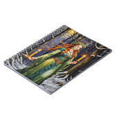 Brigid Imbolc Candlelight Forest Celtic Wiccan Notizblock (Linke Seite)