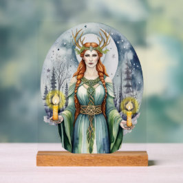 Brigid Imbolc Candlemas Forest Celtic Wiccan Acrylschild