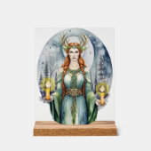 Brigid Imbolc Candlemas Forest Celtic Wiccan Acrylschild (Vorderseite)