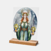 Brigid Imbolc Candlemas Forest Celtic Wiccan Acrylschild (Winkel)