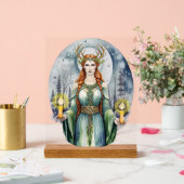 Brigid Imbolc Candlemas Forest Celtic Wiccan Acrylschild (Hochzeit)