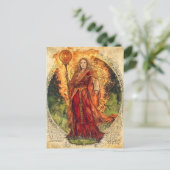 Brigide keltische Göttin des Feuers und der Heilun Postkarte (Stehend Vorderseite)