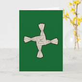 Brigidens Kreuz Karte (Gelbe Blume)