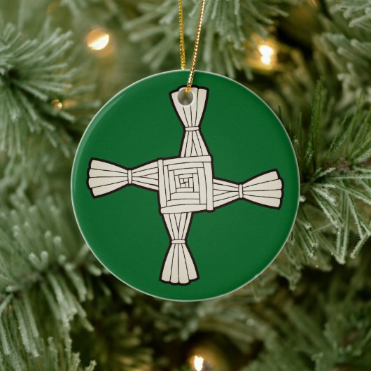 Brigidenskreuz Keramik Ornament (Baum)