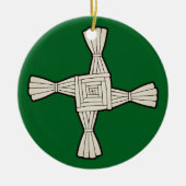 Brigidenskreuz Keramik Ornament (Vorne)