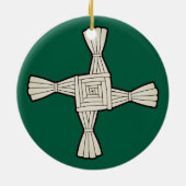 Brigidenskreuz Keramik Ornament (Hinten)