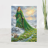 Brigids Mantel (Frühling bringen) Karte (Rückseite)