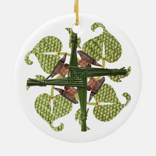 Brigids Querverzierung Keramikornament (Hinten)