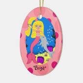 Brigit Pink Mermaid Ornament (Links)