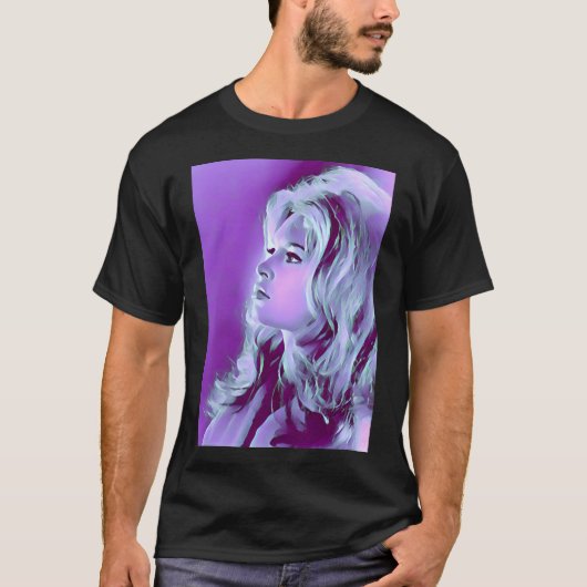 Brigitte-Bardot-Kunstporträt T-Shirt (Vorderseite)