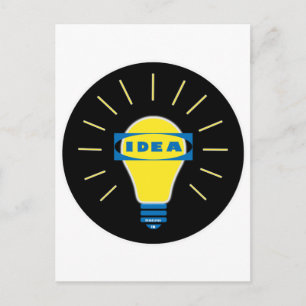 Brigth Idea Parody Logo Postkarte