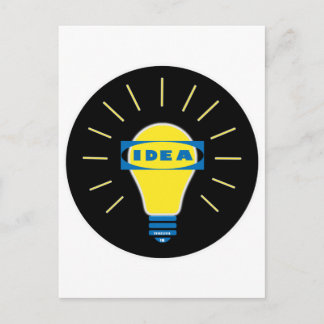 Brigth Idea Parody Logo Postkarte