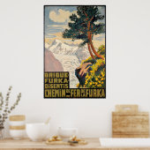 Brigue-Furka-Disentis, Chemin de Fer de la Furka Poster (Küche)