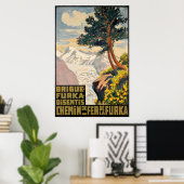 Brigue-Furka-Disentis, Chemin de Fer de la Furka Poster (Heimbüro)