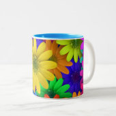 Brihell Colored Daises Zweifarbige Tasse (VorderseiteRechts)