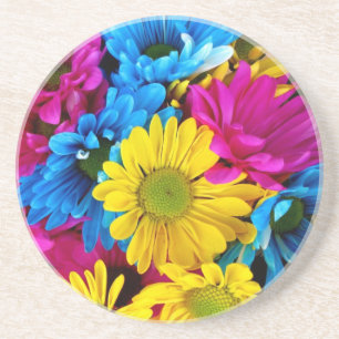 Brihell Colored Daisies Getränkeuntersetzer