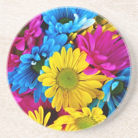 Brihell Colored Daisies Getränkeuntersetzer (Vorne)