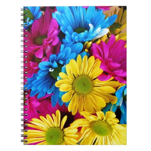 Brihell Colored Daisies Notizblock (Vorderseite)