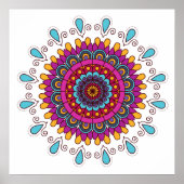 Brihell Colored Mandala Poster (Vorne)