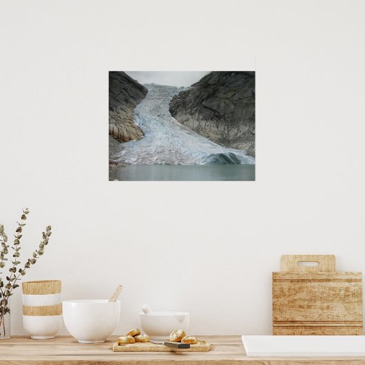 Brikdalsbreen Glacier Poster (Küche)