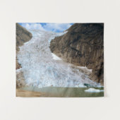 Briksdal Glacier 1984. Wandteppich (Vorderseite (Horizontal))