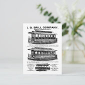 Brill Company Streetcars und Trolleys Postkarte (Stehend Vorderseite)