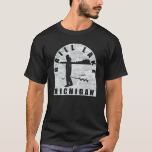 Brill Lake Eisangeln Michigan T-Shirt