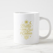 Brilla con Luz y Calma ✨ | Celestial Sun & Moon  Jumbo-Tasse (Rechts)