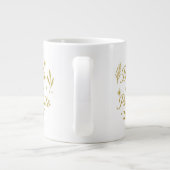 Brilla con Propósito ✨ | Luxury Gold Design Jumbo-Tasse (Rückseite)