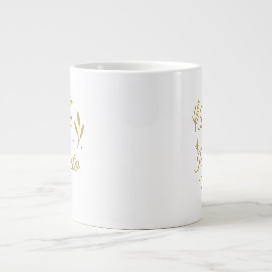 Brilla con Propósito ✨ | Luxury Gold Design Jumbo-Tasse (Vorderseite)