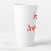 Brillando Latte Tasse (Vorderseite)