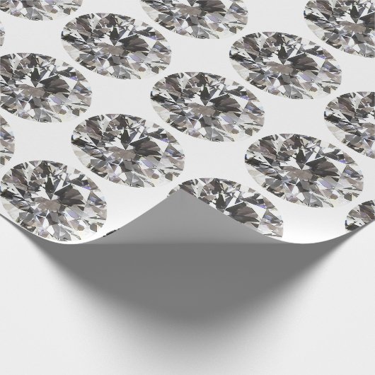 Brillant Round Diamond Geschenkpapier (Ecke)
