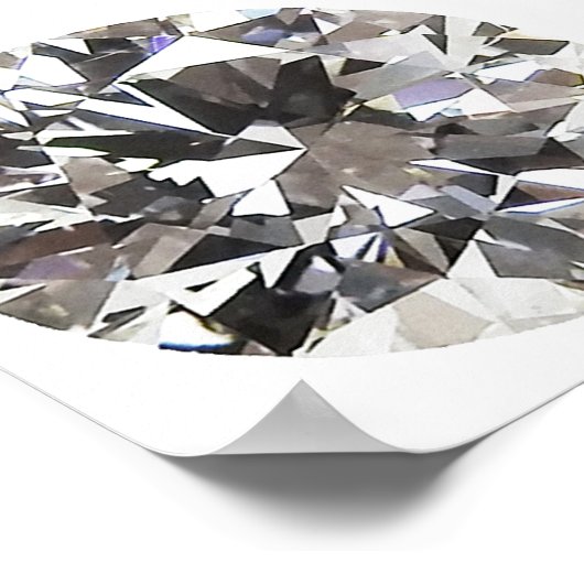 Brillant Round Diamond Poster (Ecke)