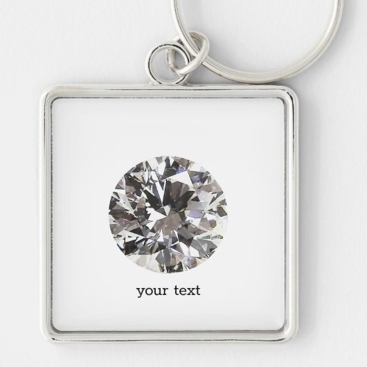Brillant Round Diamond Schlüsselanhänger (Vorne)