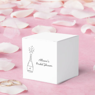 Brillant sprudelnde Champagnerflasche Brautparty Geschenkschachtel