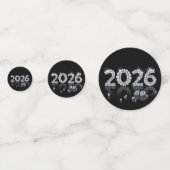 Brillante 2026 Diamanten Luxus Neujahr Konfetti (Rückseiten)
