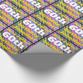 Brillante 60. Geburtstagsgrundierung Geschenkpapier (Ecke)