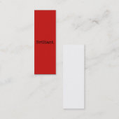 Brillante Angebotsvorlage Mohnrot Trend Farbvorlag Mini Visitenkarte (Vorne/Hinten)